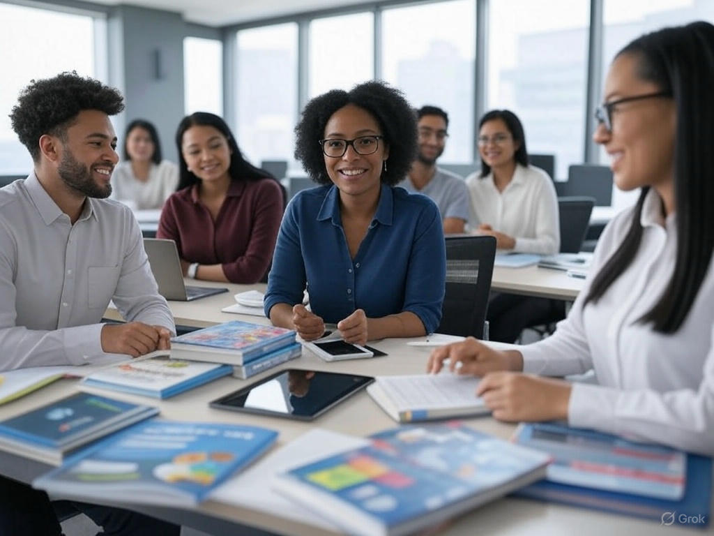 Estudante aprendendo em curso livre online